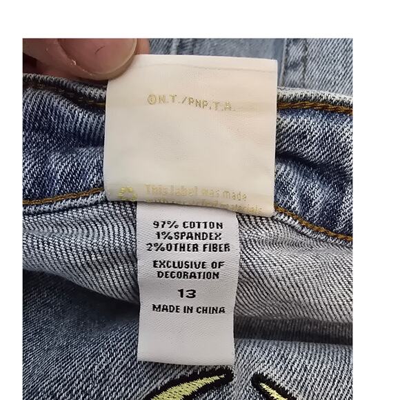 Hot Topic Sailor Moon Exclusive Juniors Patch High Rise Jeans Size 13 - Picture 4 of 5